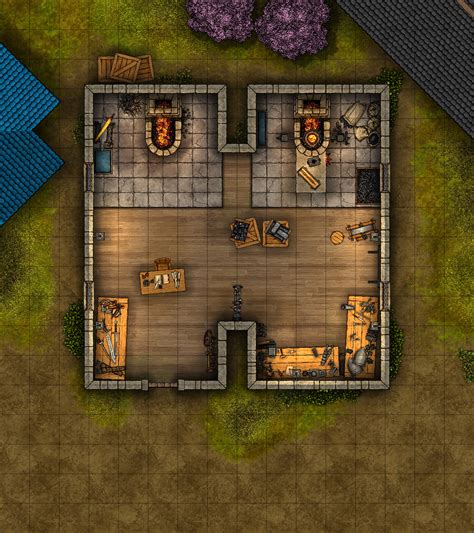 metal house item dnd|Blacksmith and metalworker Shop for D&D 5e .